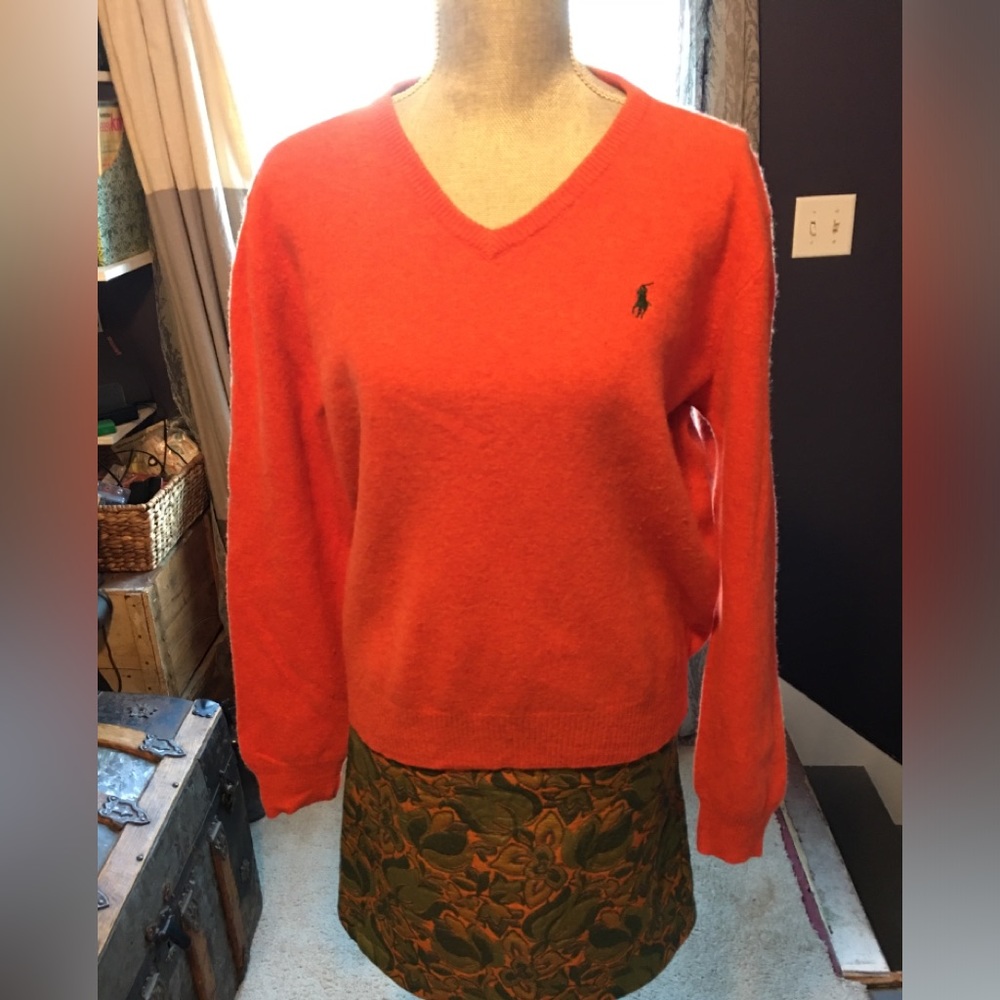 Polo Ralph Lauren V Neck Merino Wool Sweater